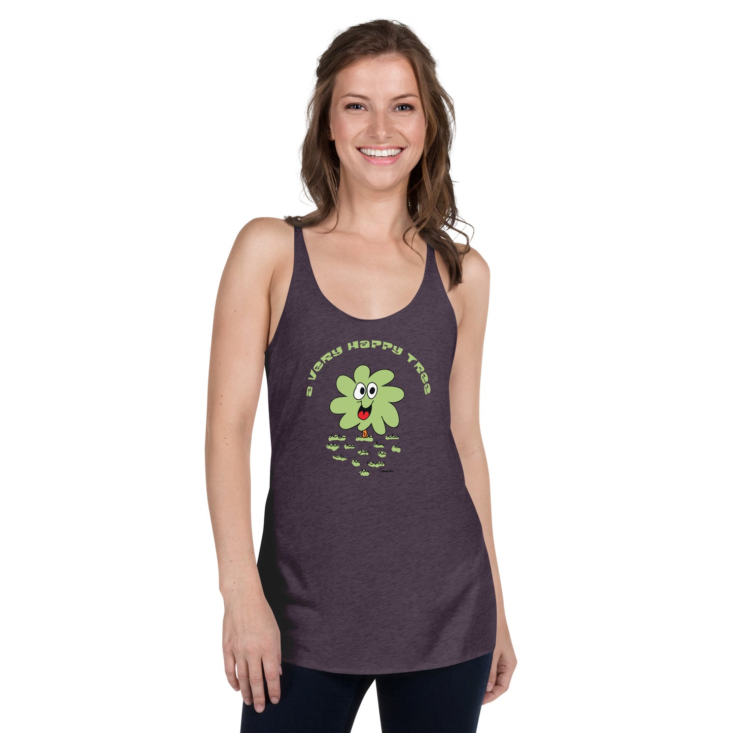 A very happy tree - Women's Racerback Tank