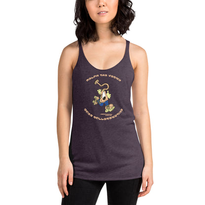 Ralph the Vacky goes Rollerskating - Women's Racerback Tank