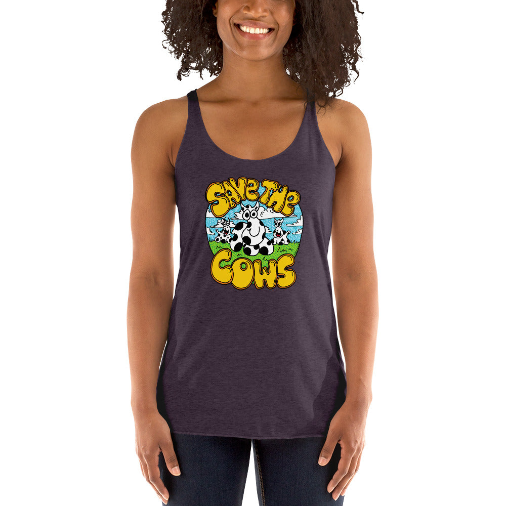 Save the Cows - Women's Racerback Tank