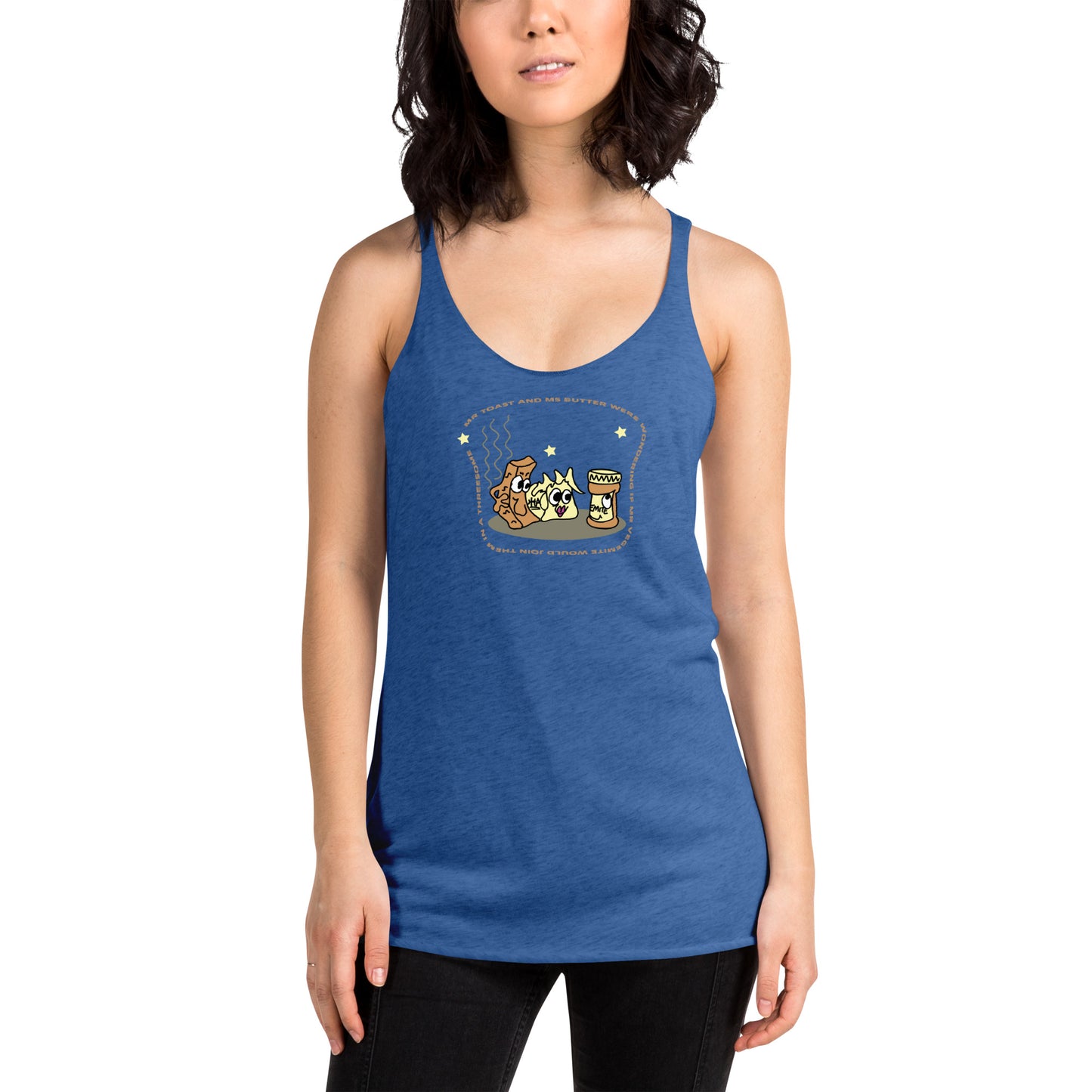 Mr Toast and Ms Butter - Women's Racerback Tank