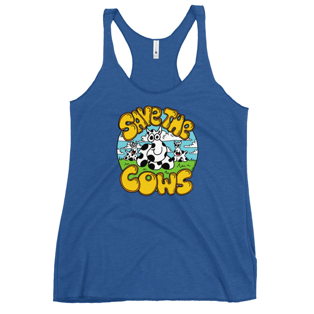 Save the Cows - Women's Racerback Tank