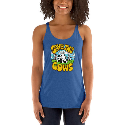 Save the Cows - Women's Racerback Tank