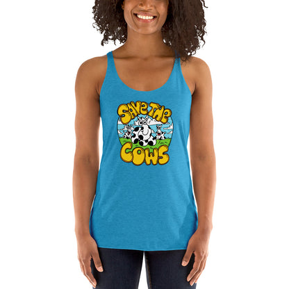 Save the Cows - Women's Racerback Tank