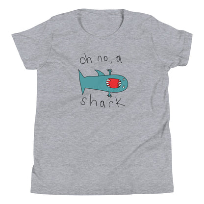 Oh no, a shark - Youth Short Sleeve T-Shirt