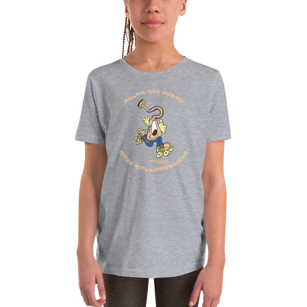 Ralph the Vacky goes rollerskating - Youth Short Sleeve T-Shirt