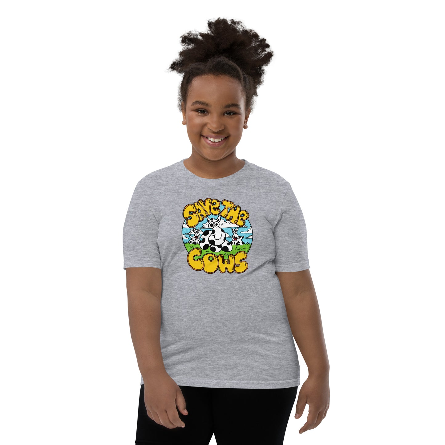 Save the Cows - Youth Short Sleeve T-Shirt