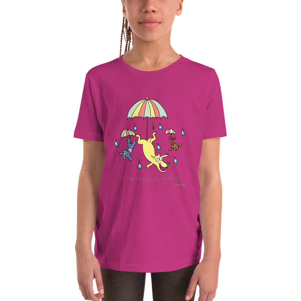 It's raining cats n dogs - Youth Short Sleeve T-Shirt