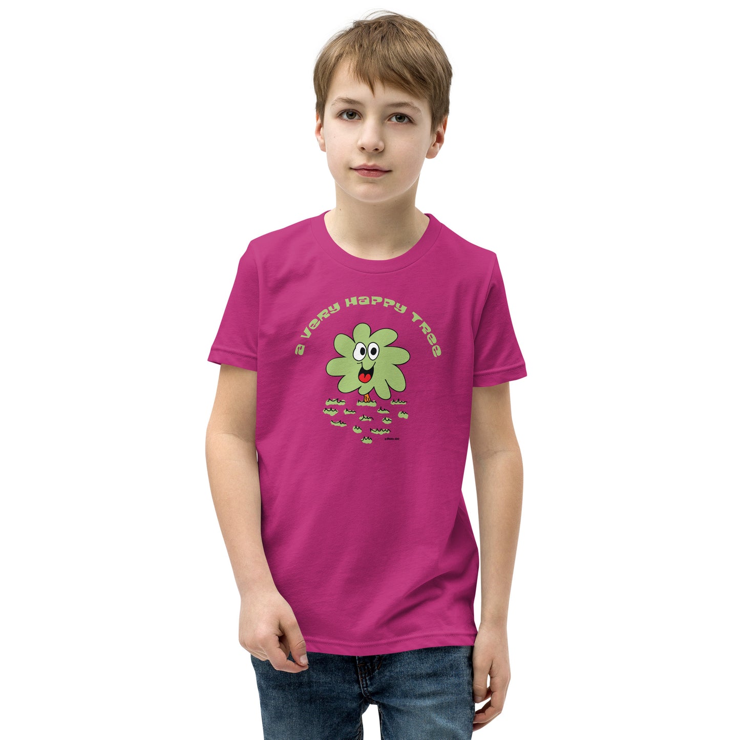 A very happy tree - Youth Short Sleeve T-Shirt