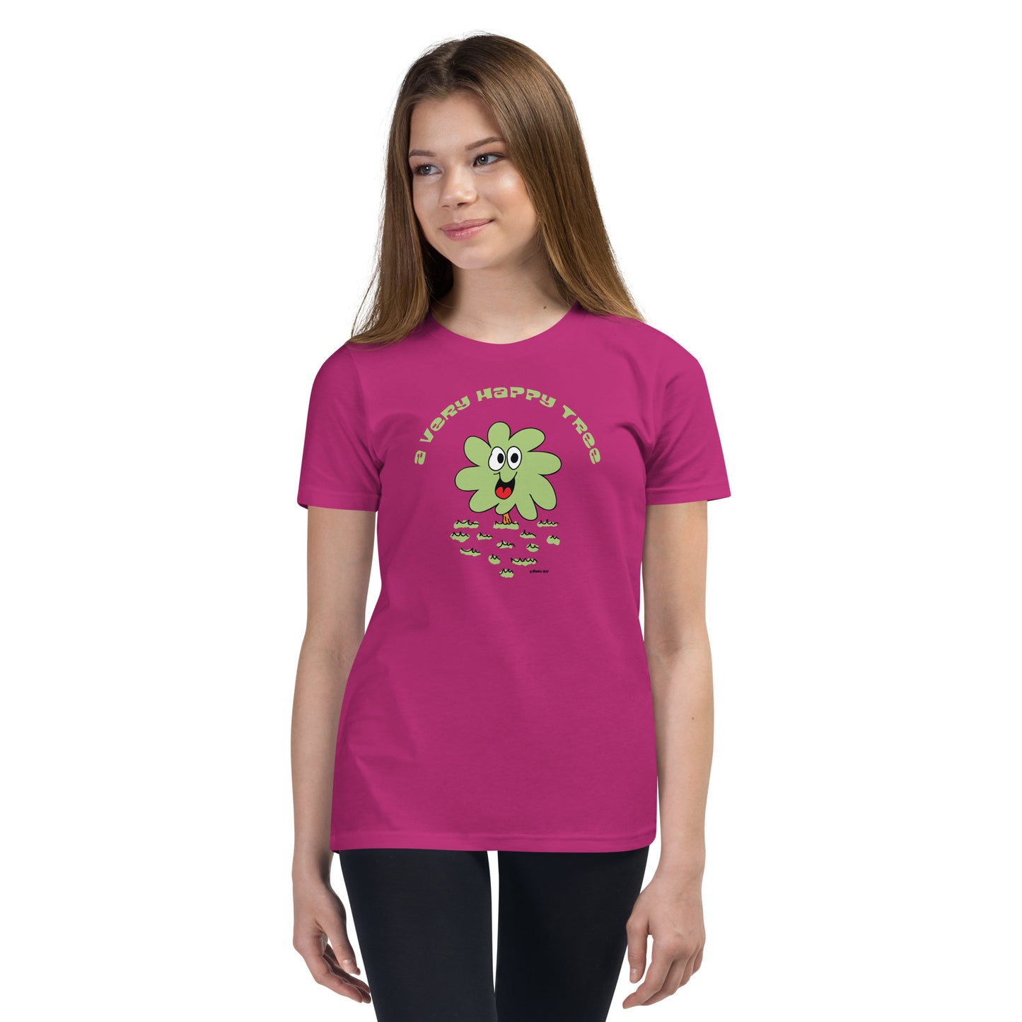 A very happy tree - Youth Short Sleeve T-Shirt