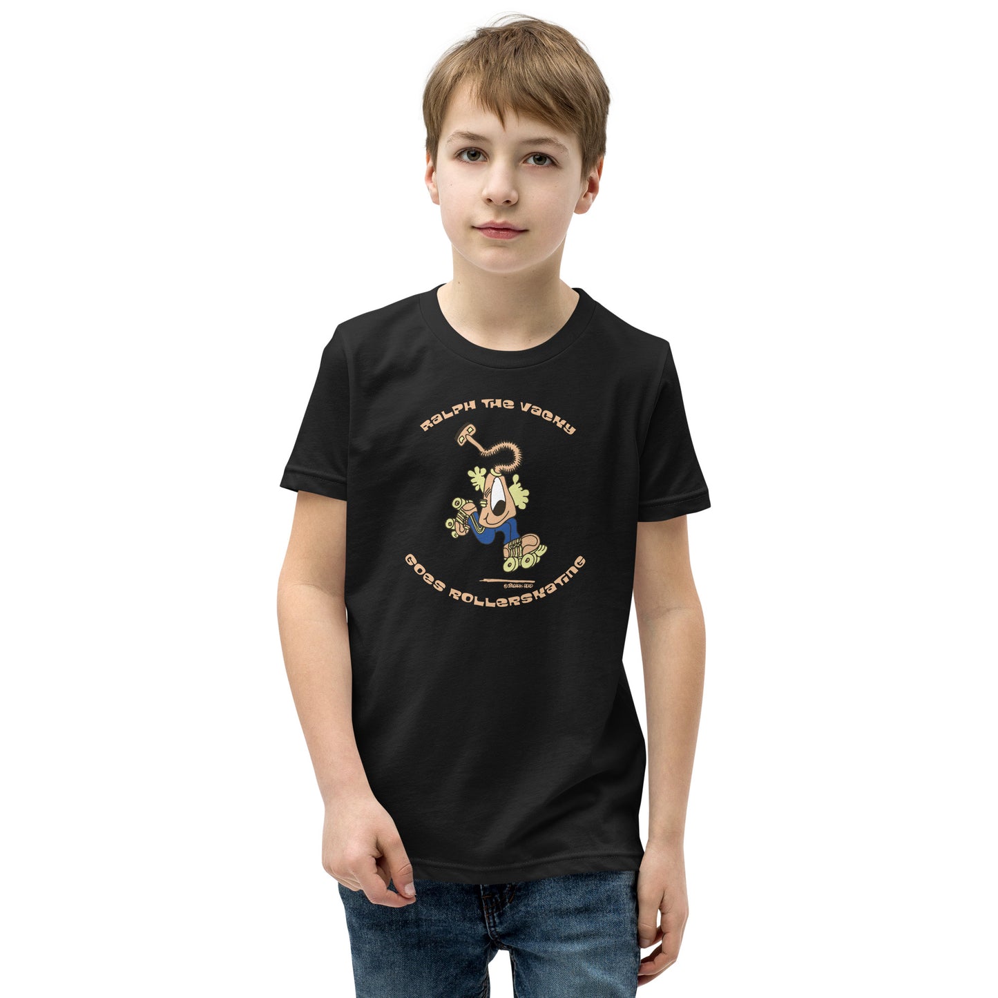 Ralph the Vacky goes rollerskating - Youth Short Sleeve T-Shirt