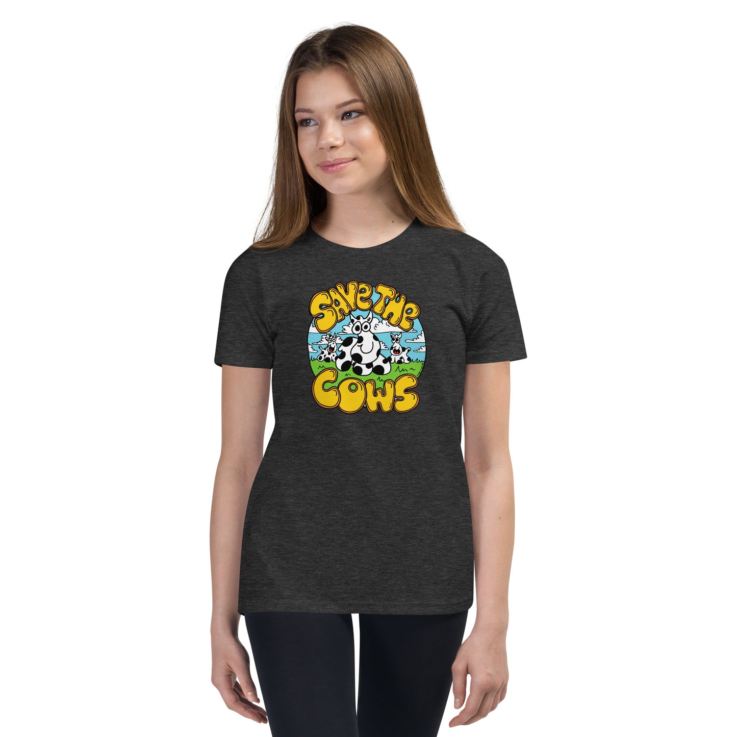 Save the Cows - Youth Short Sleeve T-Shirt