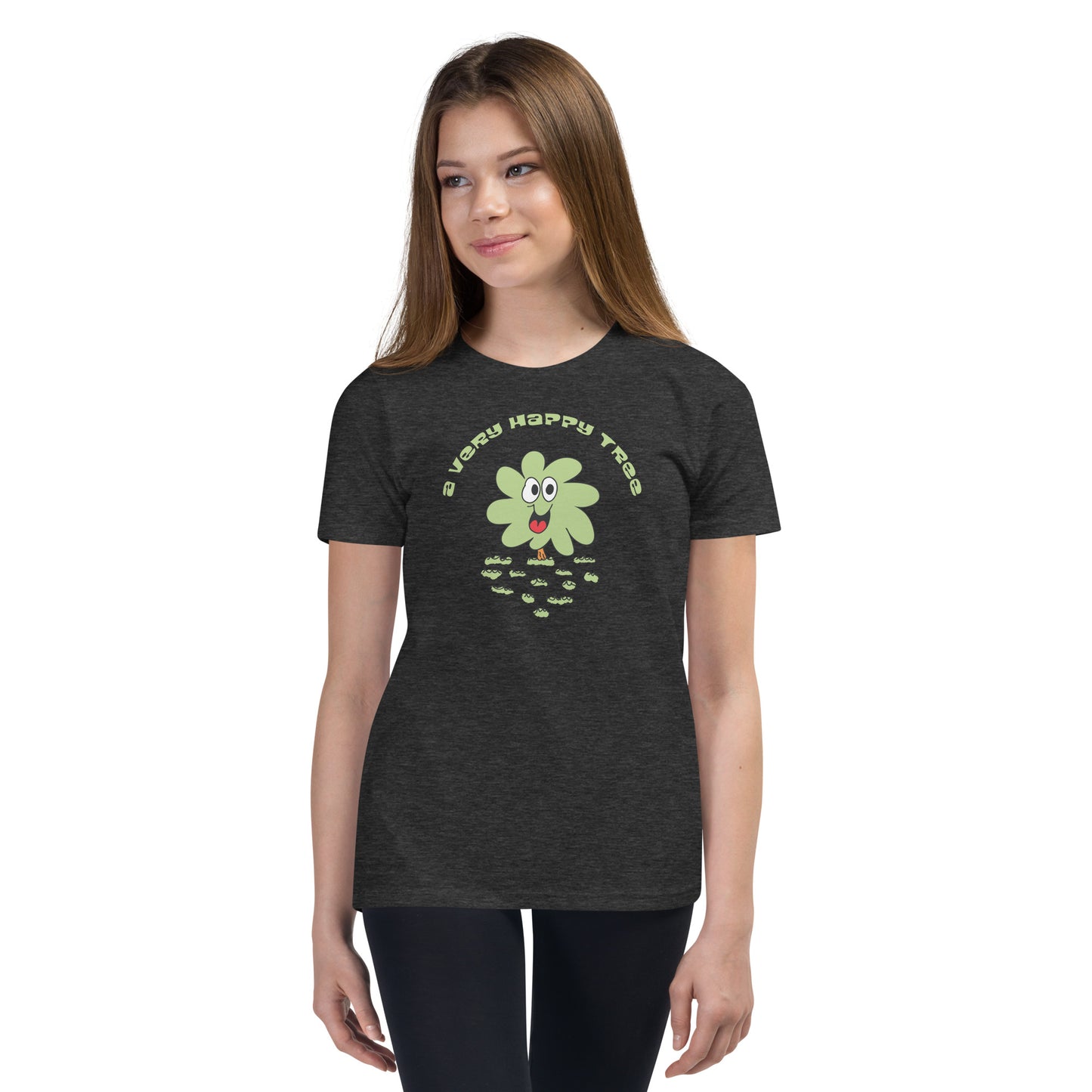 A very happy tree - Youth Short Sleeve T-Shirt