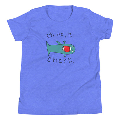 Oh no, a shark - Youth Short Sleeve T-Shirt