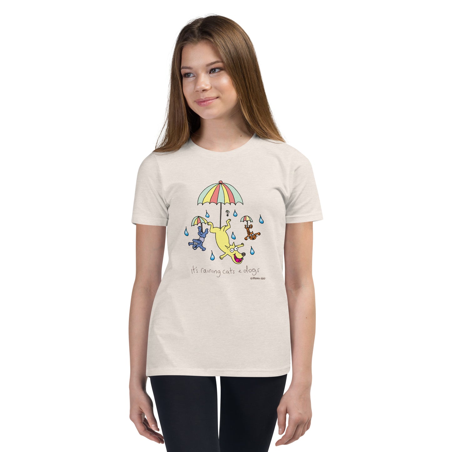 It's raining cats n dogs - Youth Short Sleeve T-Shirt