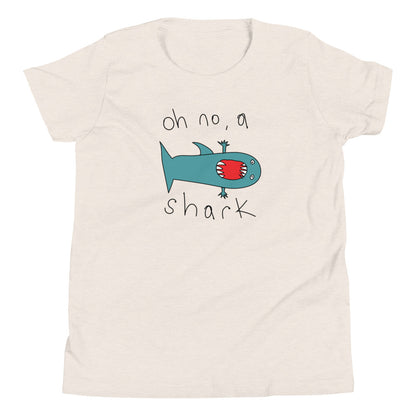 Oh no, a shark - Youth Short Sleeve T-Shirt