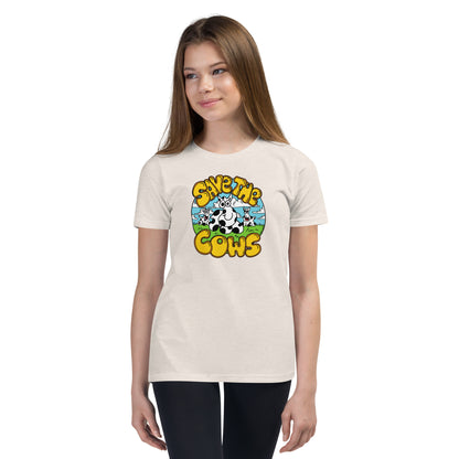 Save the Cows - Youth Short Sleeve T-Shirt