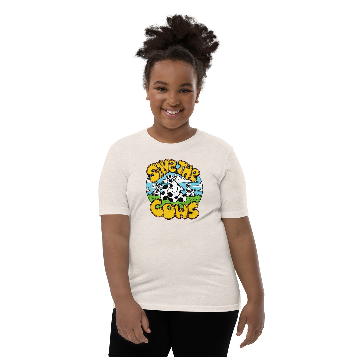 Save the Cows - Youth Short Sleeve T-Shirt