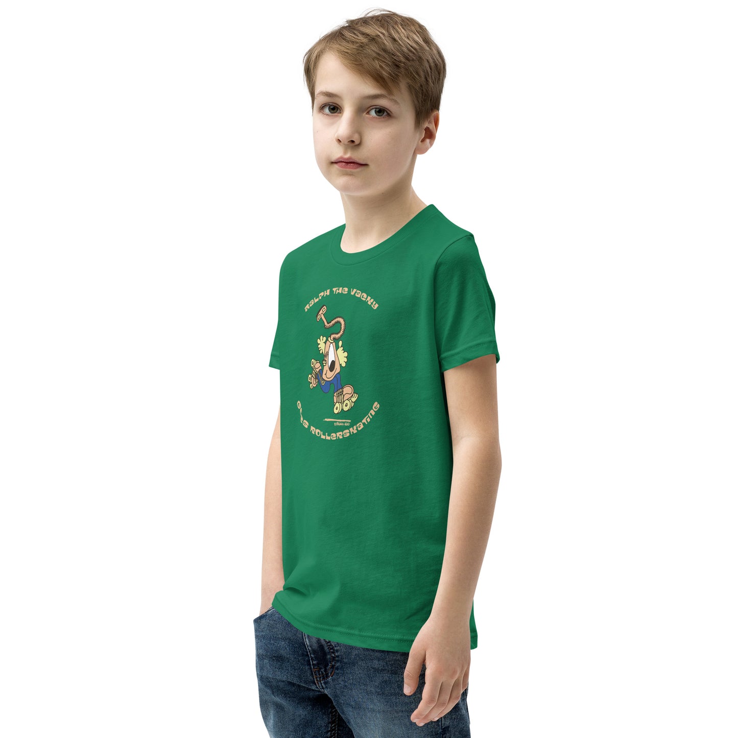 Ralph the Vacky goes rollerskating - Youth Short Sleeve T-Shirt