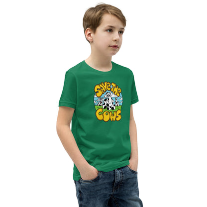 Save the Cows - Youth Short Sleeve T-Shirt