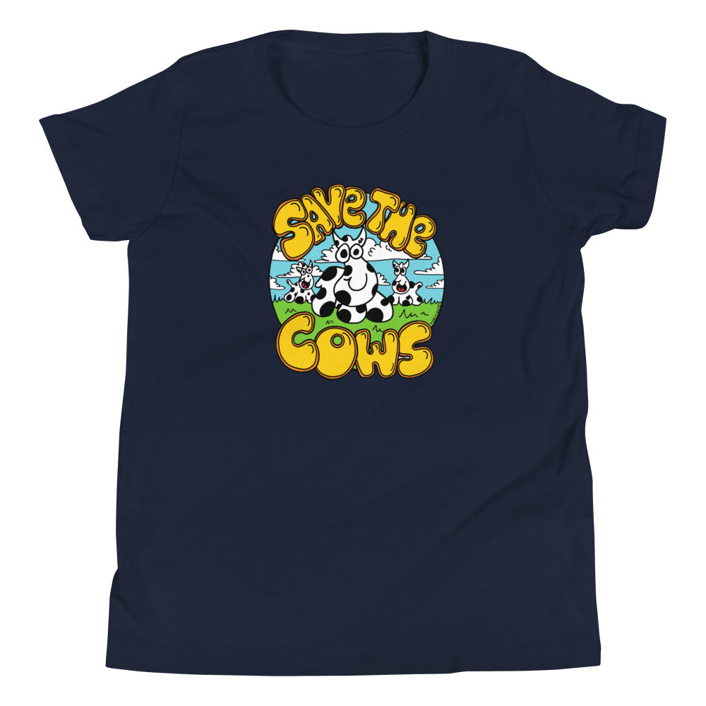 Save the Cows - Youth Short Sleeve T-Shirt