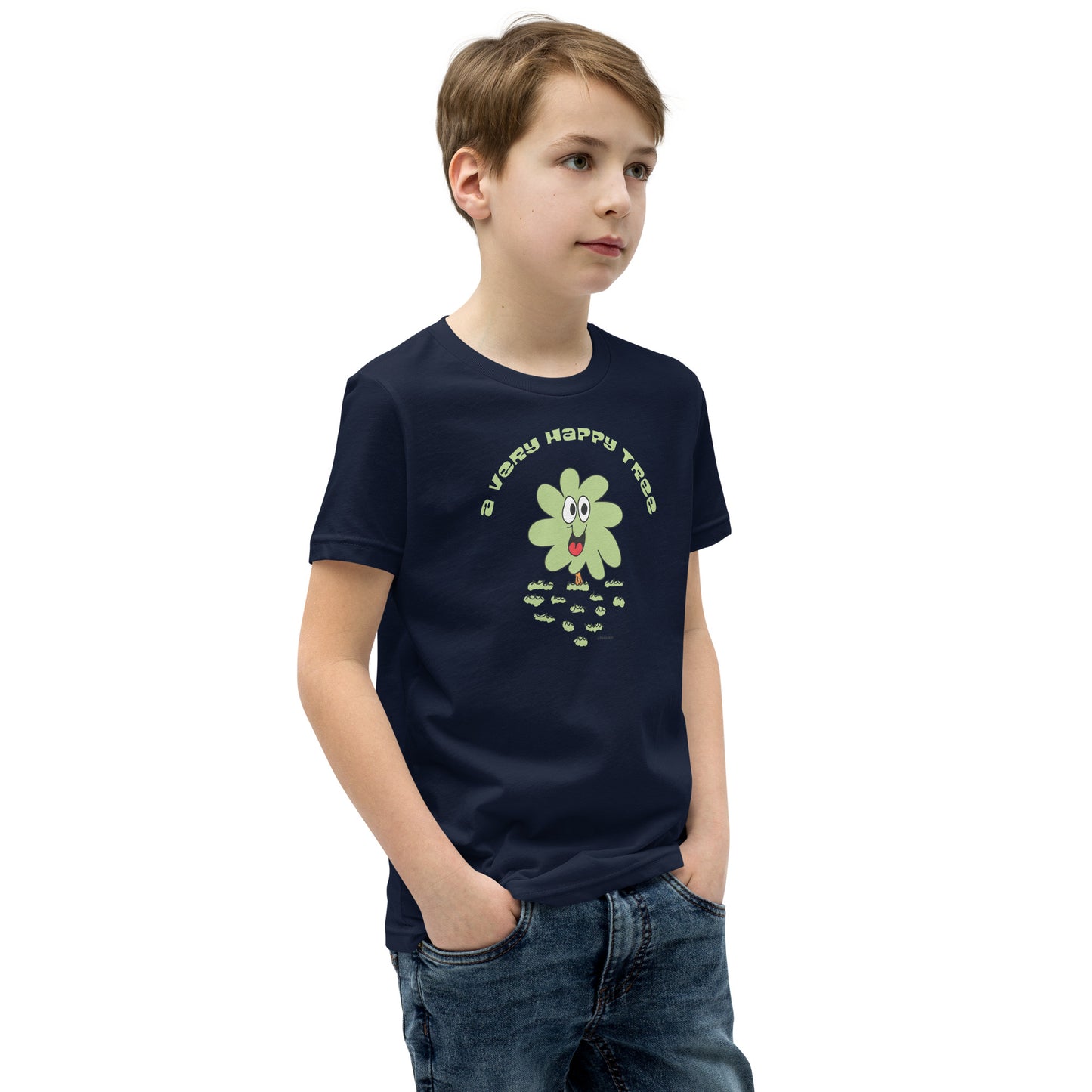 A very happy tree - Youth Short Sleeve T-Shirt