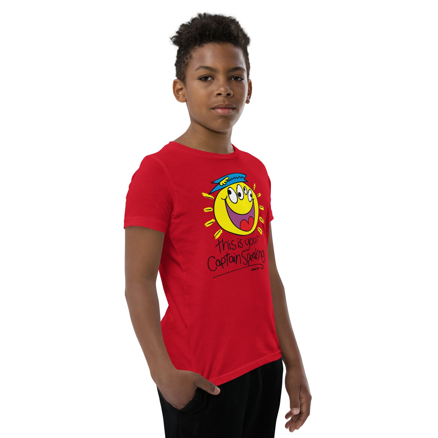 this is your Captain Speaking - Youth Short Sleeve T-Shirt