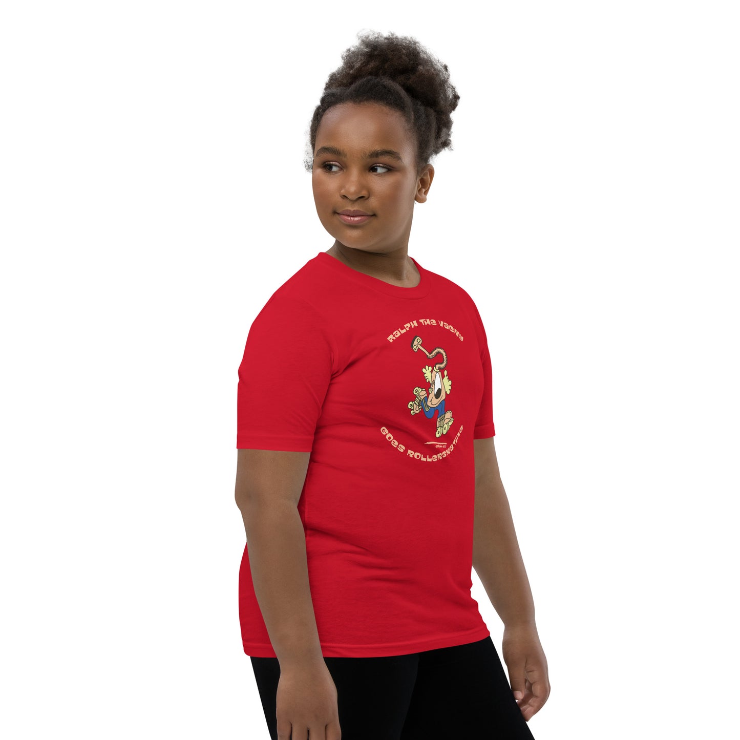 Ralph the Vacky goes rollerskating - Youth Short Sleeve T-Shirt