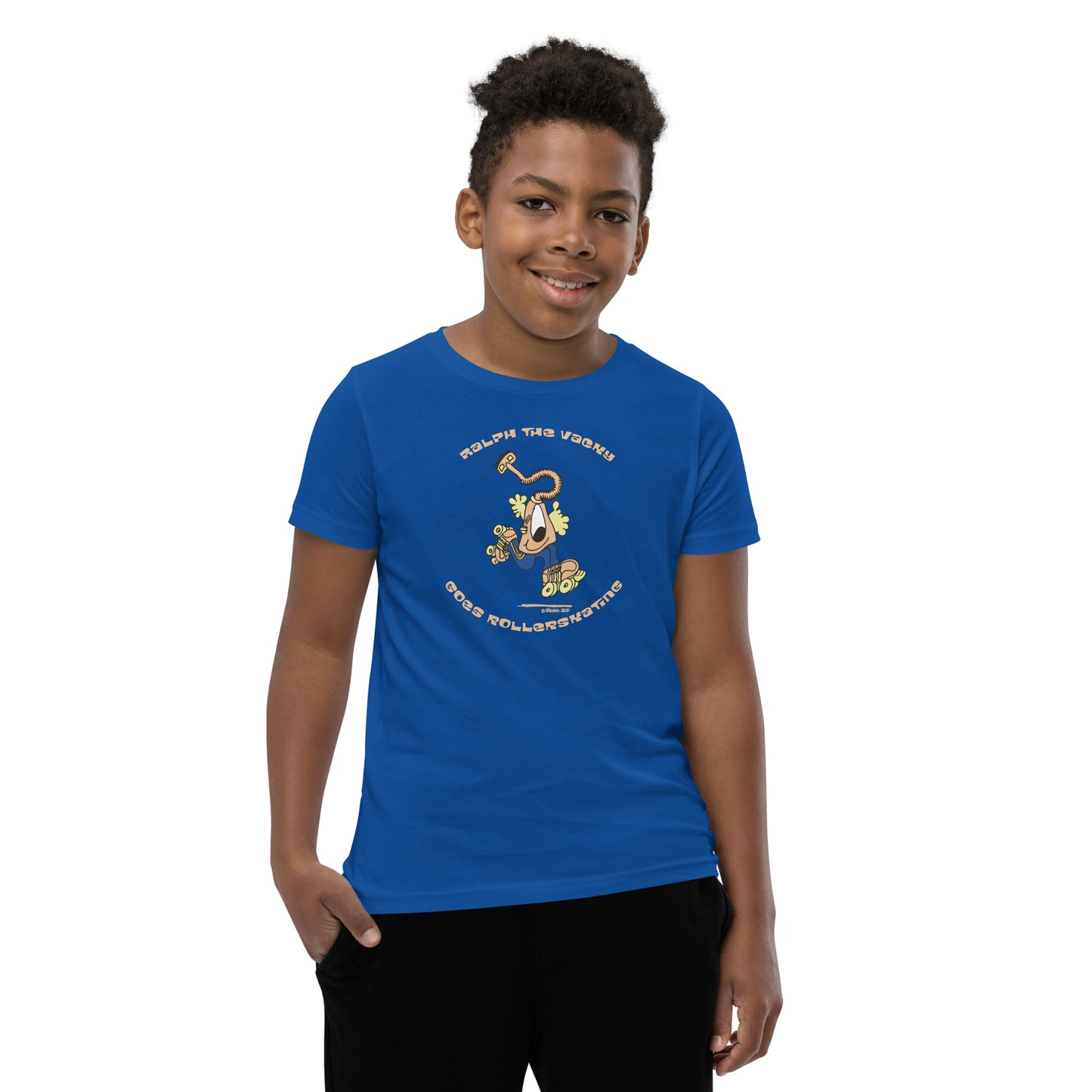 Ralph the Vacky goes rollerskating - Youth Short Sleeve T-Shirt