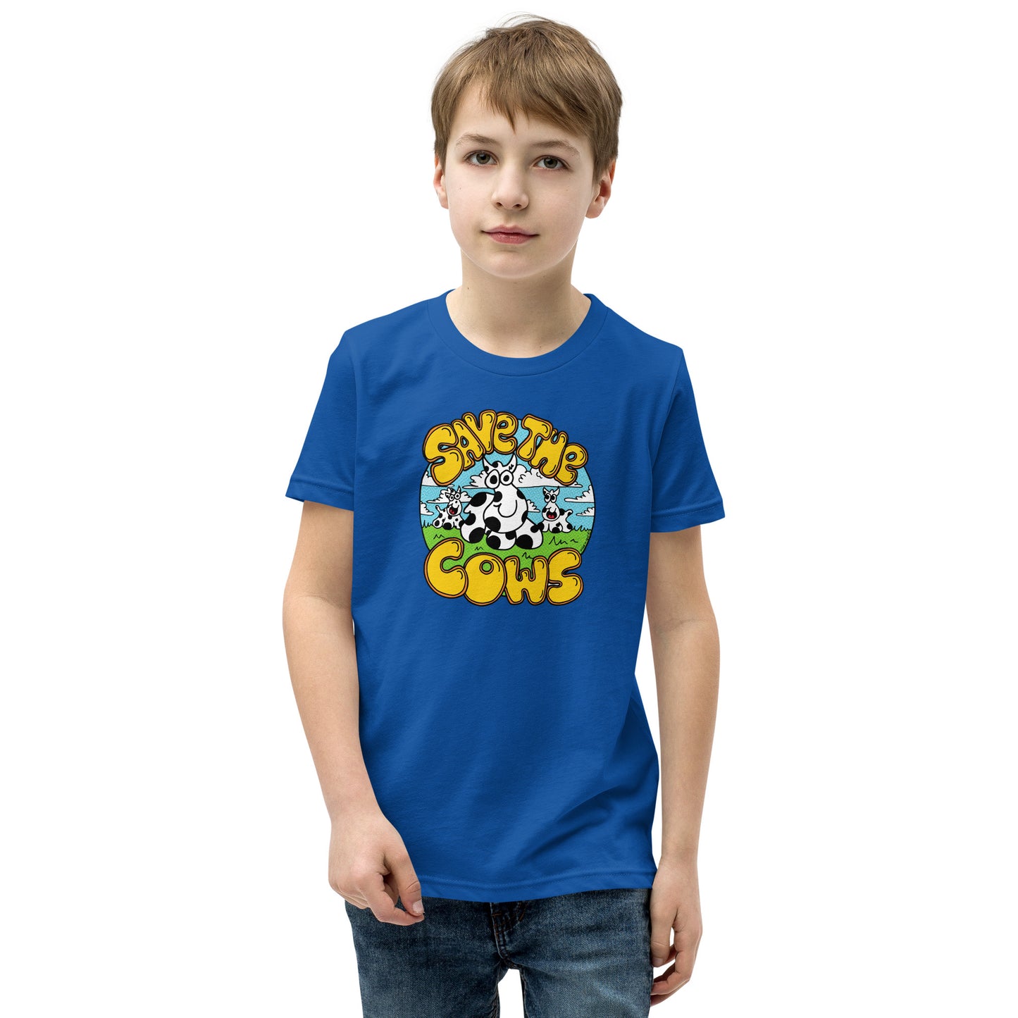 Save the Cows - Youth Short Sleeve T-Shirt