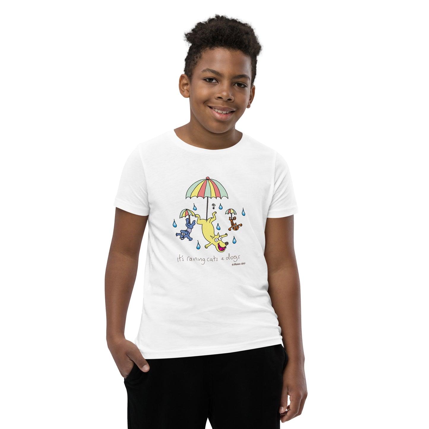 It's raining cats n dogs - Youth Short Sleeve T-Shirt