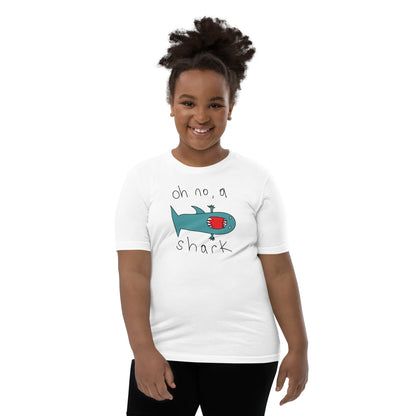 Oh no, a shark - Youth Short Sleeve T-Shirt