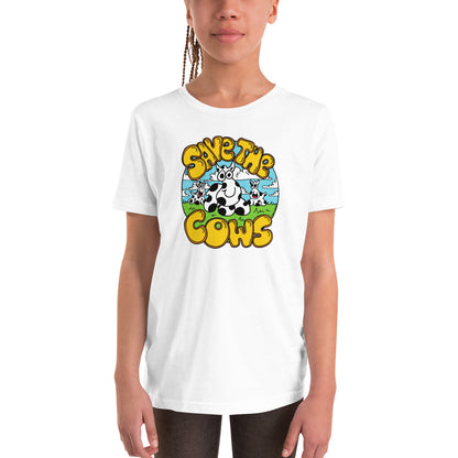 Save the Cows - Youth Short Sleeve T-Shirt