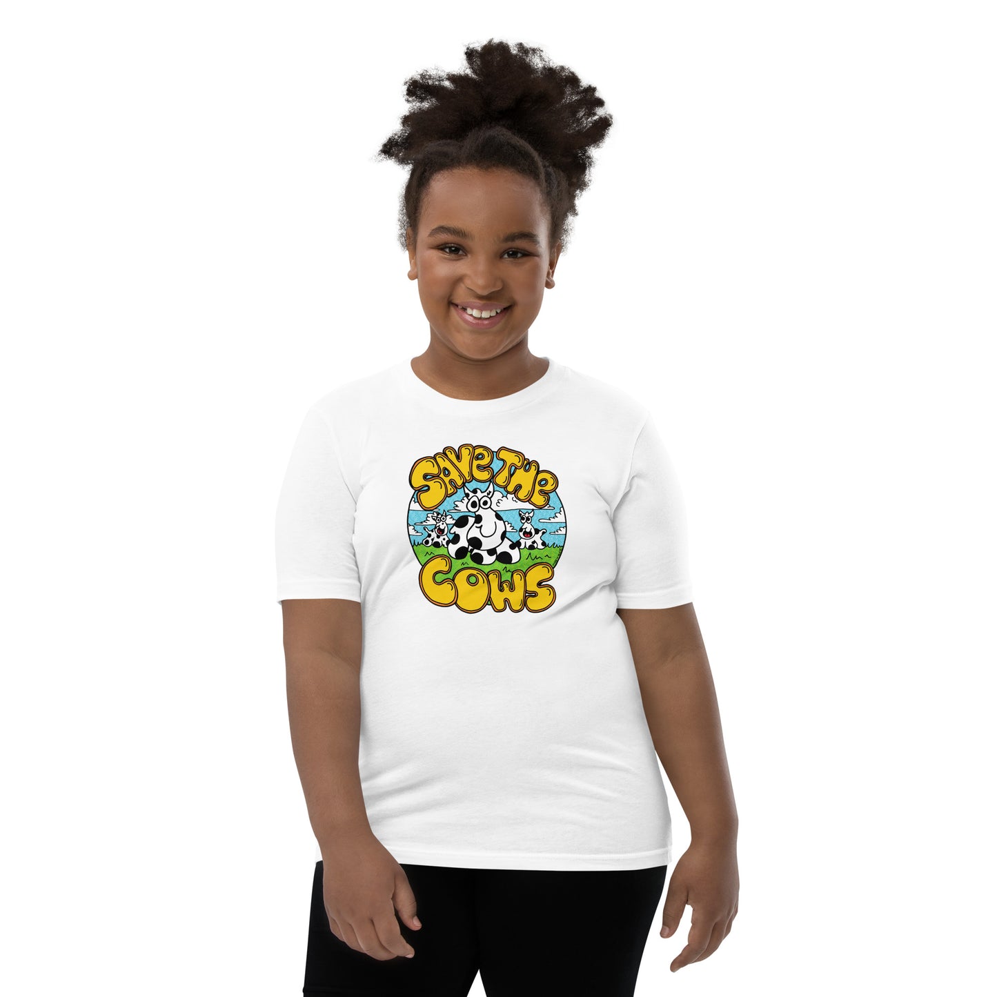 Save the Cows - Youth Short Sleeve T-Shirt