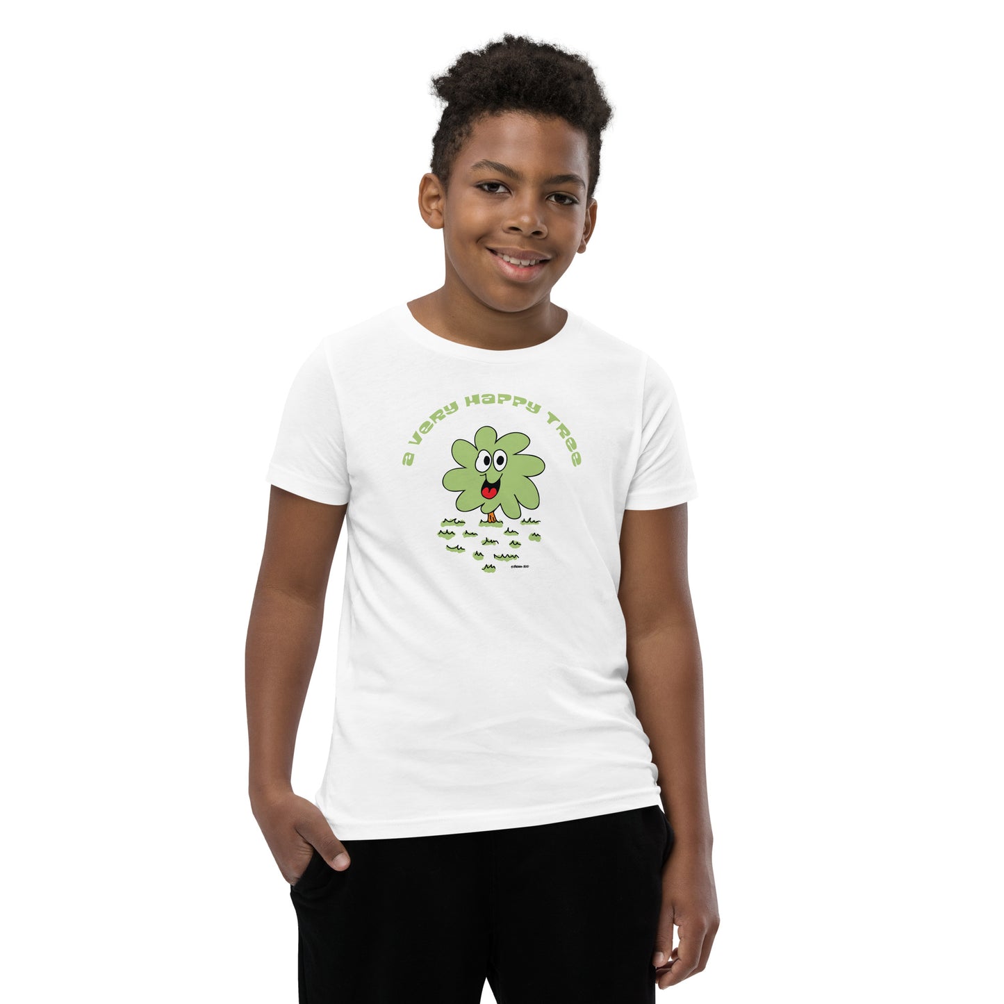 A very happy tree - Youth Short Sleeve T-Shirt