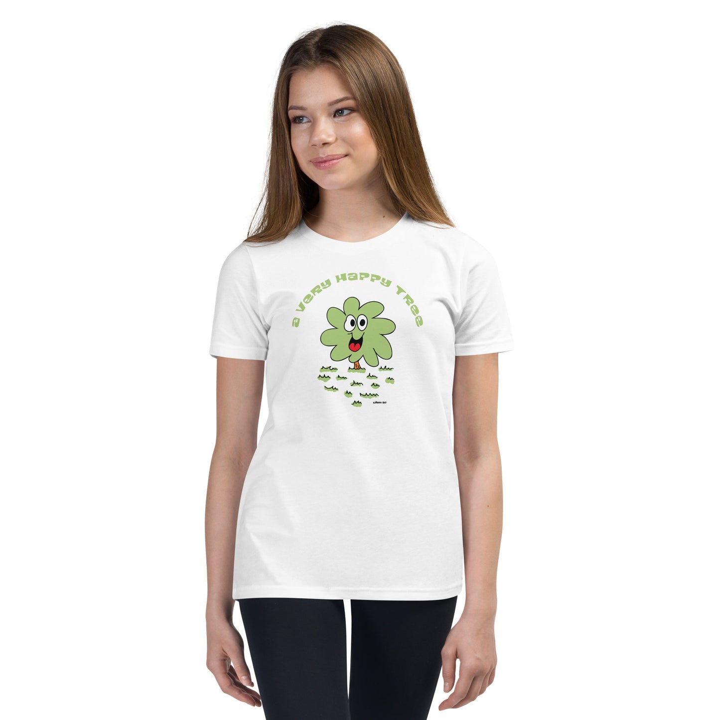 A very happy tree - Youth Short Sleeve T-Shirt