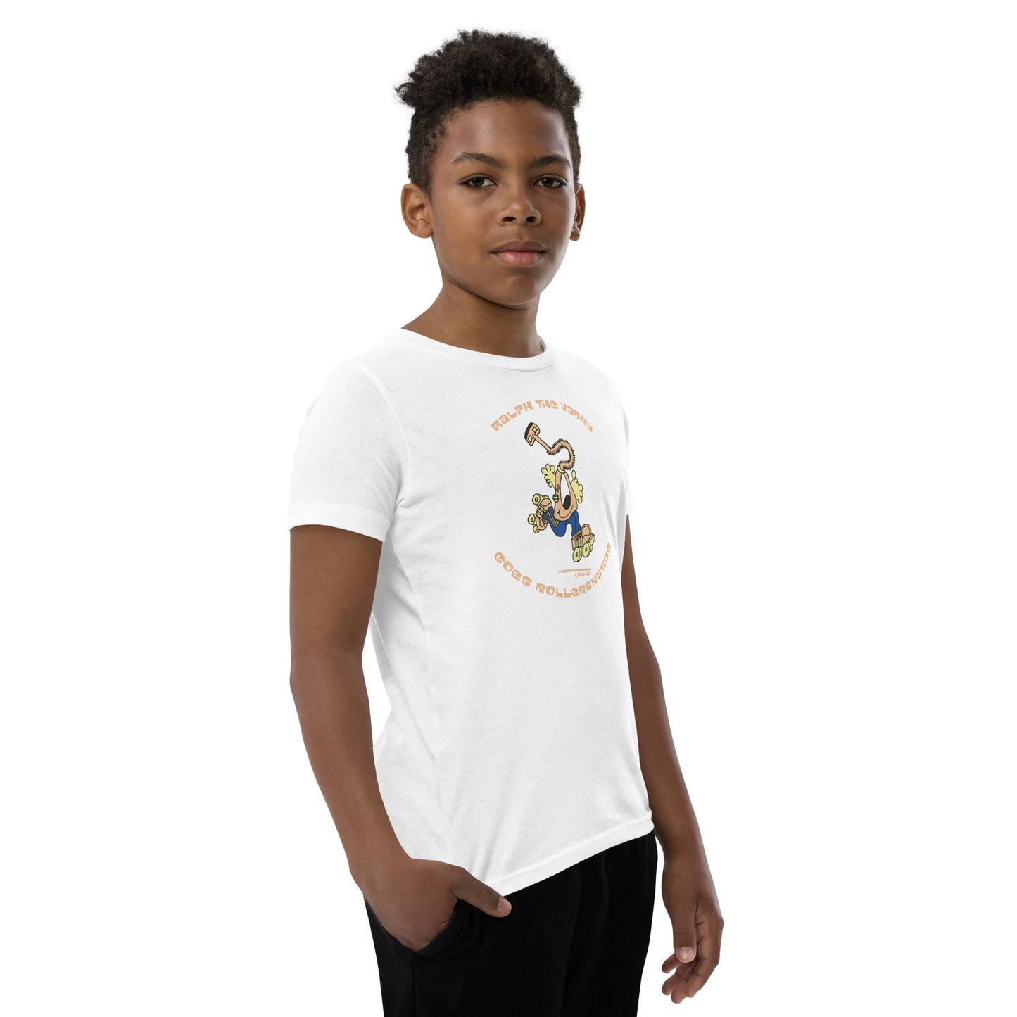 Ralph the Vacky goes rollerskating - Youth Short Sleeve T-Shirt